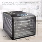 Ivation 6-Tray Stainless Steel Food Dehydrator Machine, 480W Digital Timer & Temperature Control thumbnail 4