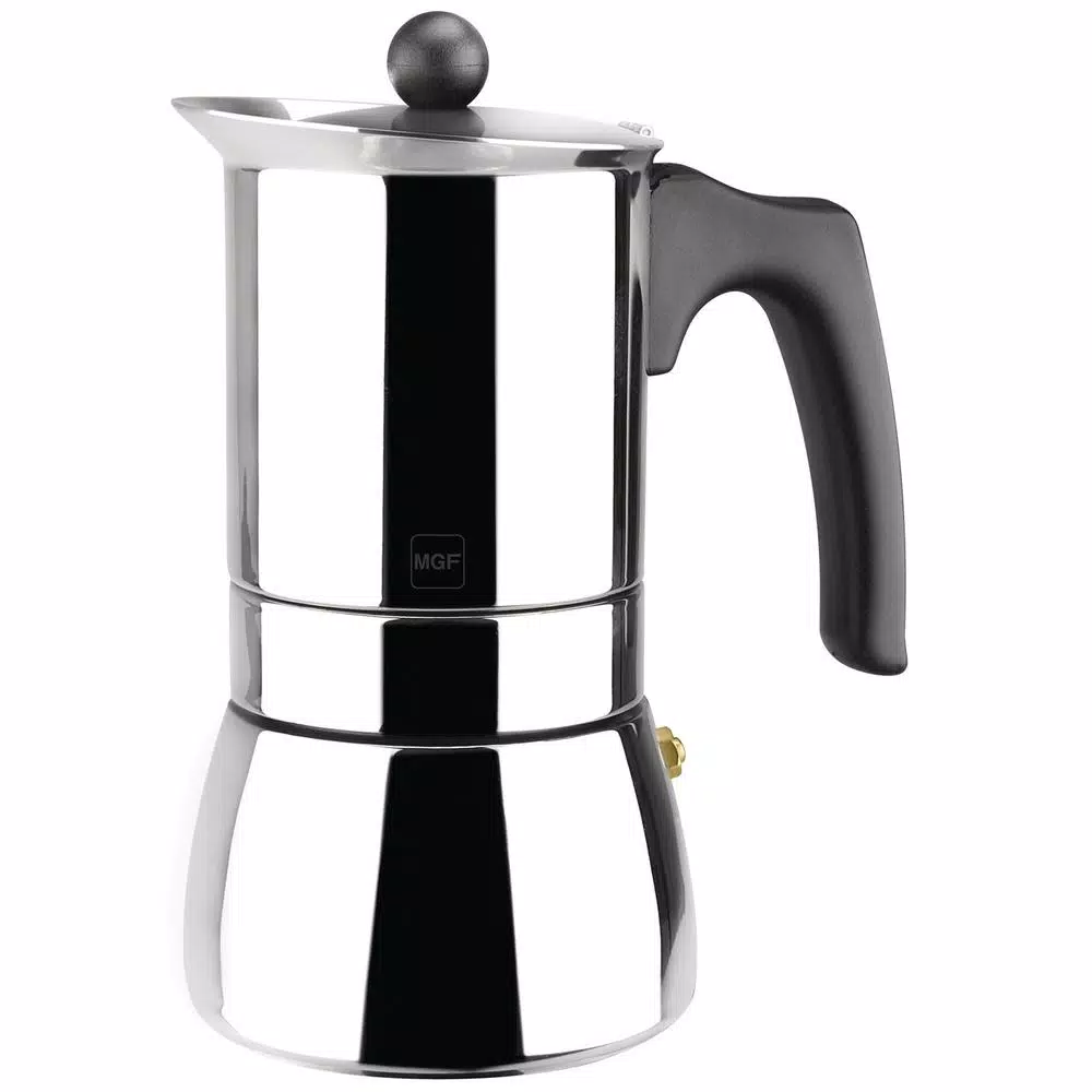 Magefesa Genova 10-Cup Stainless Steel Stovetop Espresso Coffee Maker