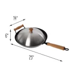 Honey-Can-Do Joyce Chen 10-Piece Carbon Steel Non-Stick Wok Set with Bamboo Accessories thumbnail 8
