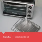 BLACK+DECKER 4-Slice Stainless Steel Toaster Oven with EvenToast Technology thumbnail 6
