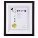 KG Kieragrace KG Morgan Double Mat Photo Frame, Black, 11.5 x 14 in. (Holds 8.5 x 11 in. Document) thumbnail 1