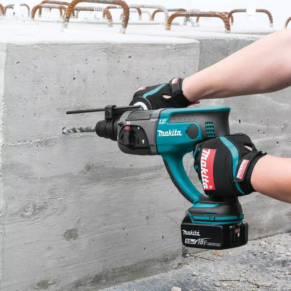 Makita 18V LXT Cordless SDS-Plus Rotary Hammer Drill Kit w/ (2) 5.0Ah Batteries & Charger
