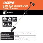 ECHO SRM-2620 X Series 25.4 cc Gas 2-Stroke Straight Shaft Trimmer thumbnail 4