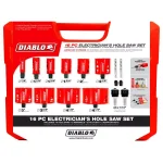 Diablo 16-Piece Bi-Metal Hole Saw Set with SnapLock PLUS Mandrel System thumbnail 1