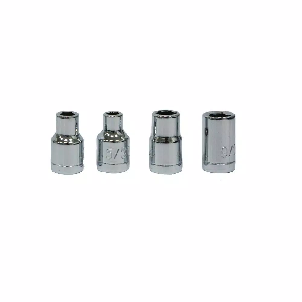 Best Value 27-Piece 1/4 in. and 3/8 in. Socket Set with Ergonomic Ratchet, SAE and Metric