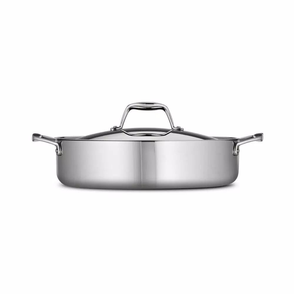 Tramontina Gourmet 6 Qt. Tri-Ply Clad Stainless Steel Covered Braiser