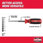 Milwaukee 9-in-1 Metric Hex/Key Drive Multi-Bit Screwdriver Set thumbnail 2
