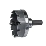 Klein Tools 2-1/2 in. Carbide Hole Cutter with Arbor, Multi-Purpose Hole Saw for Stainless Steel and Metal thumbnail 1