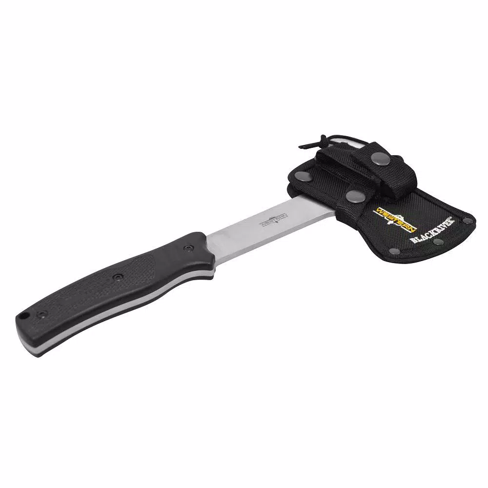 WESTERN BlackRiver 11.5 in. Titanium Bonded Blade Hatchet with Fire Starter and Ballistic Nylon Sheath