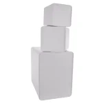 MegaChef 5-Piece Metal Kitchen Canister Set with Matte White Finish thumbnail 4