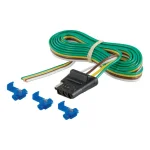 CURT 4-Way Flat Trailer Connector Socket with 60" Wires and Installation Hardware thumbnail 7