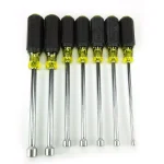Klein Tools 7-Piece Hollow Shaft Nut Driver Set with Cushion-Grip Handles thumbnail 2