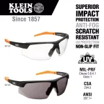 Klein Tools Safety Glasses with Gray Tinted Lenses, Anti-Fog and UV Protection thumbnail 2