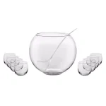 Libbey Selene 10-Piece Glass Punch Bowl Set with 8 Glasses and Ladle thumbnail 1
