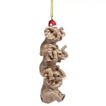 Design Toscano 5 in. See, Speak, Hear No Evil Elephant Holiday Ornament thumbnail 6