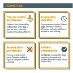 POWERTEC Self-Cleaning Replacement Filter Bags for Festool CT Midi (498411) - 5-Pack thumbnail 3