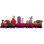Fraser Hill Farm 6 ft. Santa on Christmas Express Inflatable Holiday Decoration thumbnail 8