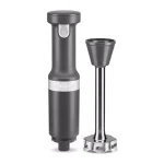 KitchenAid Cordless Variable Speed Hand Blender with Chopper and Whisk Attachments, Charcoal Grey thumbnail 2