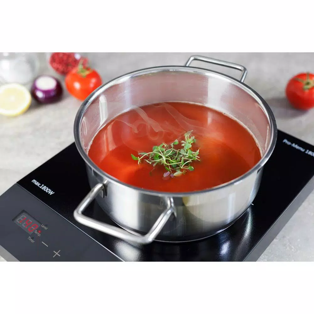 CASO Design Pro Menu Single Induction Burner, 11 in. Black Hot Plate