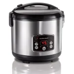 Hamilton Beach 14-Cup Stainless Steel Rice and Hot Cereal Cooker thumbnail 1