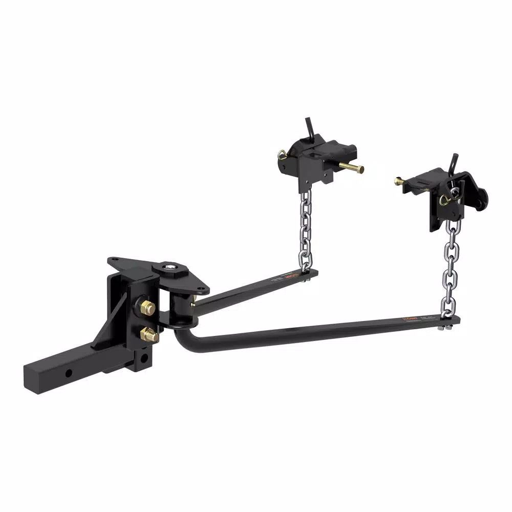 CURT MV Round Bar Weight Distribution Hitch, 6,000-8,000 lbs. GTW, 31-3/16 in. Bars