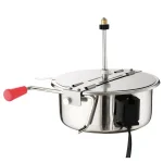 Great Northern Great Norther Foundation 6 oz. Black Countertop Popcorn Machine with Stainless Steel Kettle thumbnail 5