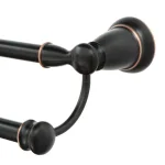 MOEN Banbury 24 in. Double Towel Bar, Mediterranean Bronze thumbnail 4