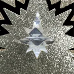 LightShow 18.50 in. Lighted Kaleidoscope Projection Tree Topper, Silver thumbnail 3