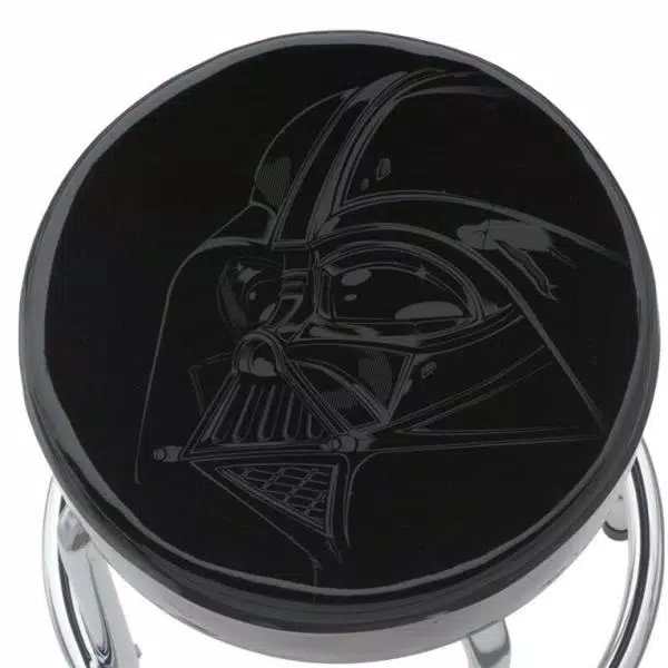 Plasticolor Star Wars Darth Vader Officially Licensed Garage Stool with Chrome Steel Construction