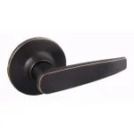 Design House Delavan Oil-Rubbed Bronze Dummy Door Lever, Modern Straight Style, Interior Hardware thumbnail 1