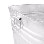 Behrens 15.5 Gallon Hot Dipped Galvanized Steel Square Utility Tub thumbnail 3