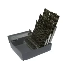 Drill America Killer Force 60-Piece High Speed Steel Jobber Drill Bit Set with Metal Case thumbnail 1
