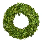 Unbranded 12 in. Preserved Boxwood Ball Topiary - Bright Green thumbnail 1