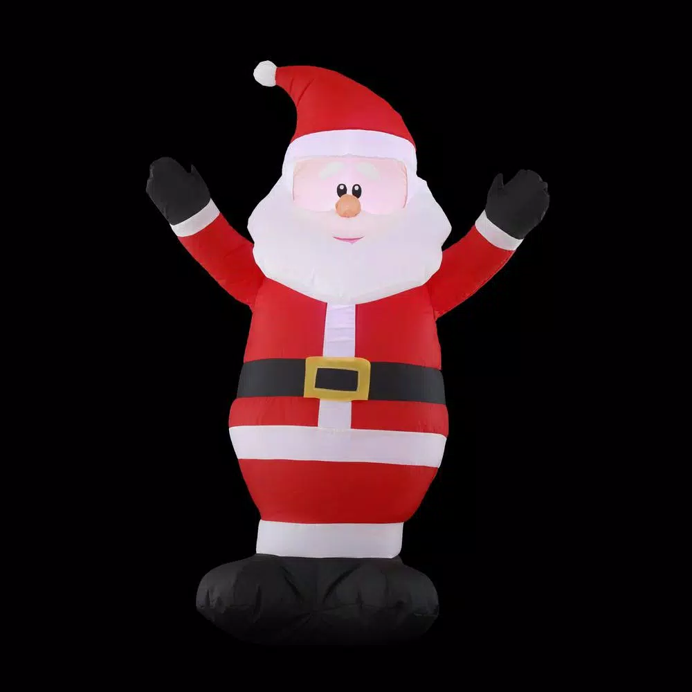 Home Accents Holiday 3.5 ft. Pre-Lit Airblown Inflatable Santa Holiday Decor