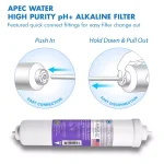 APEC Water Systems Ultimate 10 in. Super Capacity Replacement Filter Set for RO-PH90 pH+ Reverse Osmosis Systems thumbnail 8