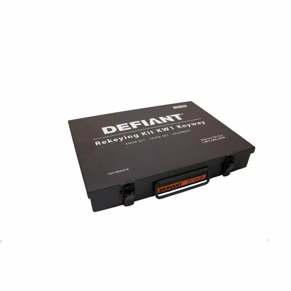 Defiant Rekey Kit with Metal Casing and Master Pins