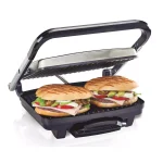Hamilton Beach Stainless Steel Panini Press and Indoor Grill, 1500W thumbnail 1
