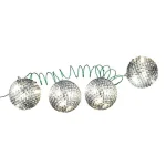 Unbranded Starlite Creations 4-Piece LED White Tinsel Wire Ornaments, 36-Light Specialty String Lights thumbnail 2