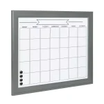 DesignOvation Bosc Monthly Dry Erase Magnetic Calendar Wall Organizer with Frame thumbnail 2