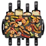 Starfrit THE ROCK by Starfrit Raclette Party Indoor Grill Set, 1500W Nonstick Cast Aluminum thumbnail 4