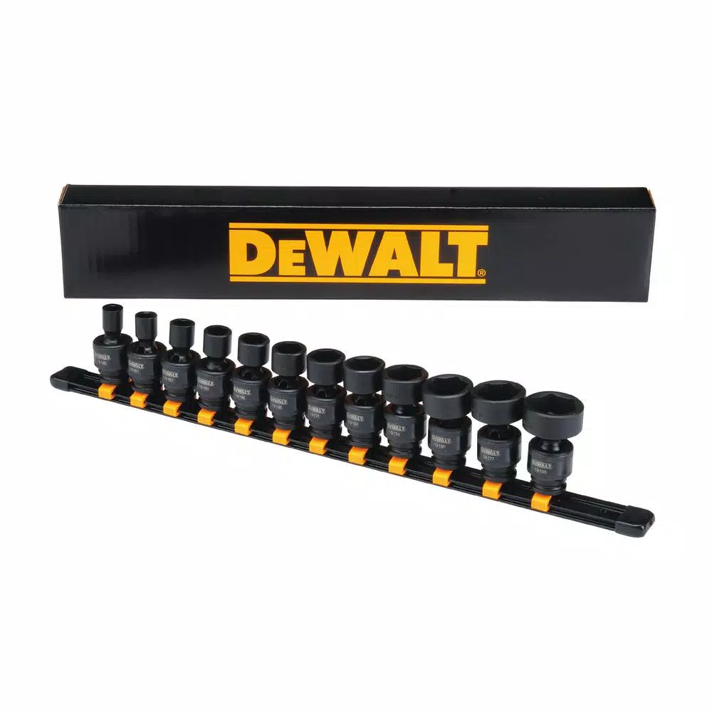 DEWALT 12-Piece 3/8 in. Drive SAE Impact Universal Socket Set with DirectTorque Technology