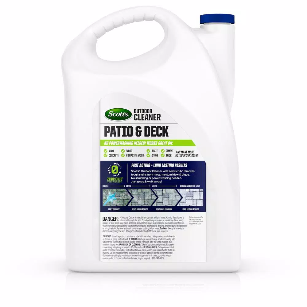 Scotts Outdoor Cleaner Patio and Deck with ZeroScrub Technology, 1 Gal.