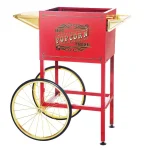Great Northern Pasadena 8 oz. Antique Red Popcorn Machine with Cart, Commercial Quality Oil Popper thumbnail 11