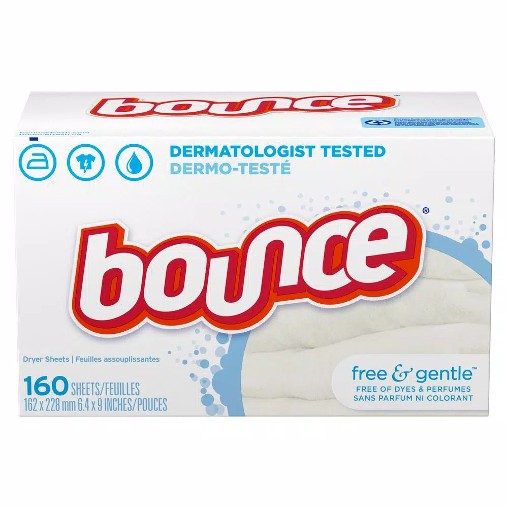 Bounce Free and Gentle Unscented Dryer Sheets, 160-Count
