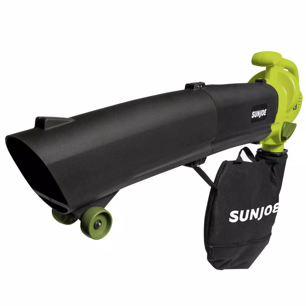 Sun Joe SBJ604E 3-in-1 Electric Leaf Blower, Vacuum, and Shredder - 200 MPH, 450 CFM