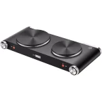 VIVOHOME 1800W 2-Burner Electric Hot Plate, Dual Cast Iron Countertop Cooktop with Stainless Steel Housing thumbnail 1