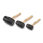 TEKTON 3-Piece Wood Handle Rubber Mallet Set (8, 16, 32 oz.) thumbnail 5