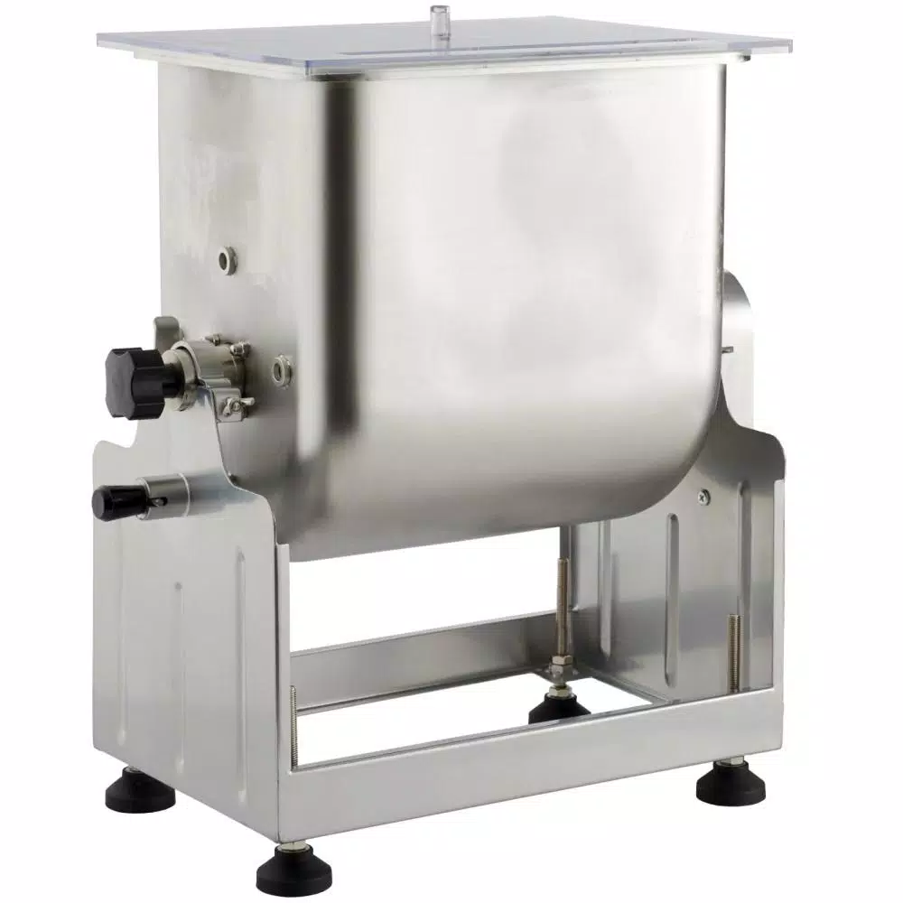 LEM Big Bite 12.5 Qt. Stainless Steel Meat Mixer with 3-Position Tilt Tub