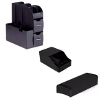 Mind Reader Black Coffee Station Organizer with K-Cup Drawer and Sleeve Dispenser thumbnail 1