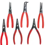 KNIPEX 6-Piece Snap Ring Pliers Set with Foam Tray thumbnail 1
